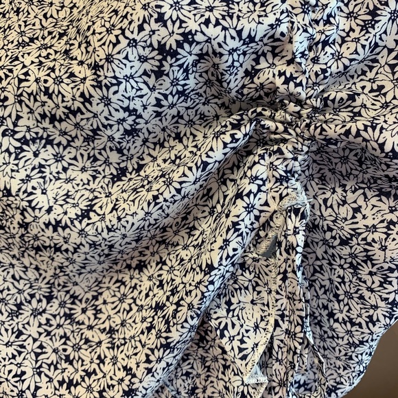 Bohemian Blue Sunflower Print Skirt size medium - Picture 3 of 5